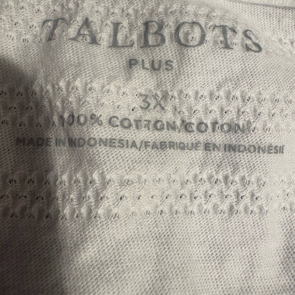 Talbots White Short Sleeve Top - Picture 5 of 5